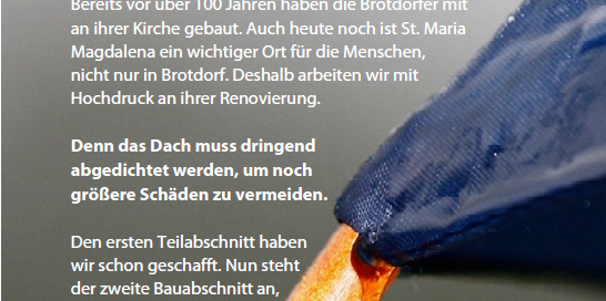 Schutz und Schirm für St. Maria Magdalena Brotdorf